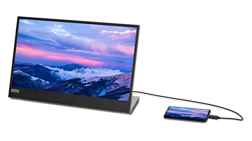 Lenovo L15 – Mobile Monitor - 15.6" FHD Display - 60Hz - 6ms–14ms Response Time - Low Bluelight Certified - Foldable Stand - USB Type-C 3.2 Gen 1 - USB 2.0