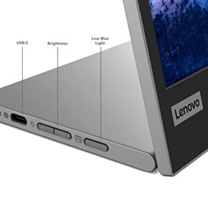 Lenovo L15 – Mobile Monitor - 15.6" FHD Display - 60Hz - 6ms–14ms Response Time - Low Bluelight Certified - Foldable Stand - USB Type-C 3.2 Gen 1 - USB 2.0