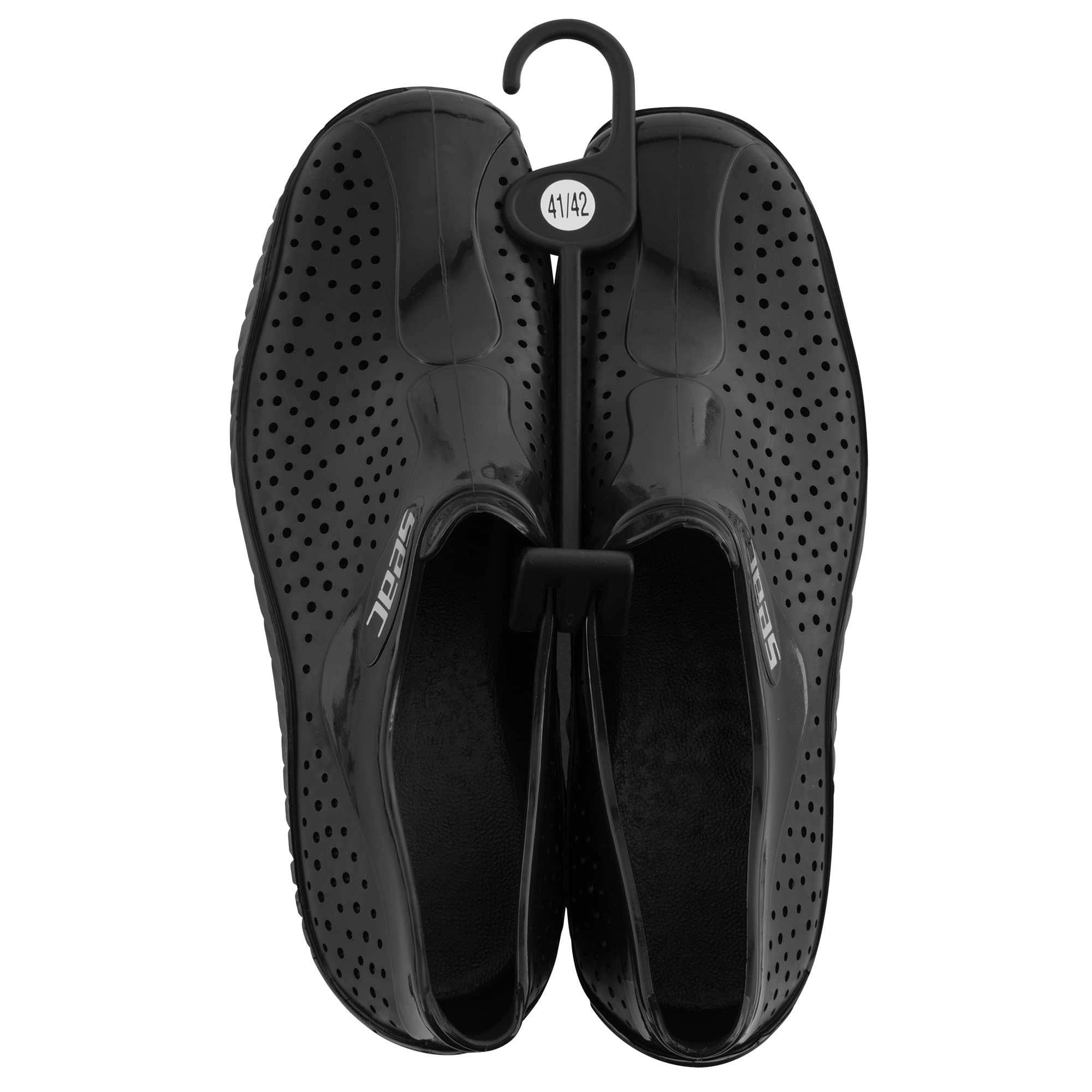 SEAC Men's Classic Rubber Water Shoes for Beach, sea, Pool and Leisure, Women and Children, Black, 5.5/7 UK