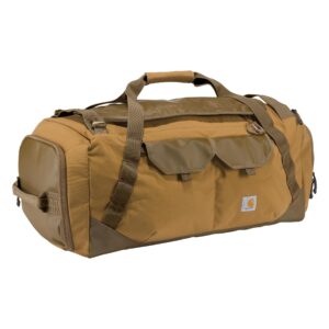 carhartt heavy haul utility duffel bag, brown, 75l