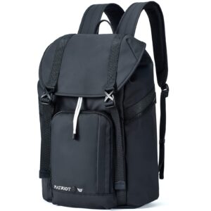himz warrior backpack, laptop bag for 15.6 inch computer, water resistant bookbag for college travel, women men (blue)