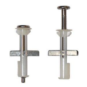 Bath Royale Toilet Seat Mounting Hardware for Toilets Requiring Top Mount Installation of Toilet Seat, Set of 2 Top Mount Toggles (TMT)