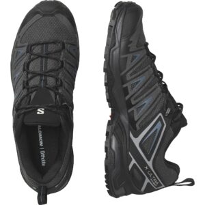 Salomon Men's X ULTRA PIONEER Hiking Shoes for Men, Black / Ebony / Blue Ashes, 8.5