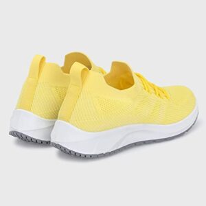 Ambience Women Athletic Comfy Running Shoe Bounce Back Sole US 6-11 Lace1 Multicolor (Yellow, Numeric_10)