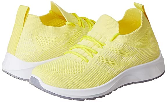 Ambience Women Athletic Comfy Running Shoe Bounce Back Sole US 6-11 Lace1 Multicolor (Yellow, Numeric_10)