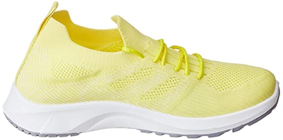 Ambience Women Athletic Comfy Running Shoe Bounce Back Sole US 6-11 Lace1 Multicolor (Yellow, Numeric_10)