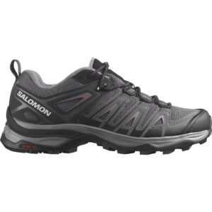 Salomon Women's X ULTRA PIONEER Hiking Shoes for Women, Magnet / Black / Moonscape, 8.5