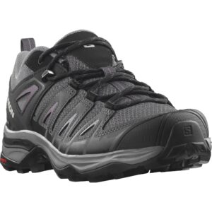 Salomon Women's X ULTRA PIONEER Hiking Shoes for Women, Magnet / Black / Moonscape, 8.5