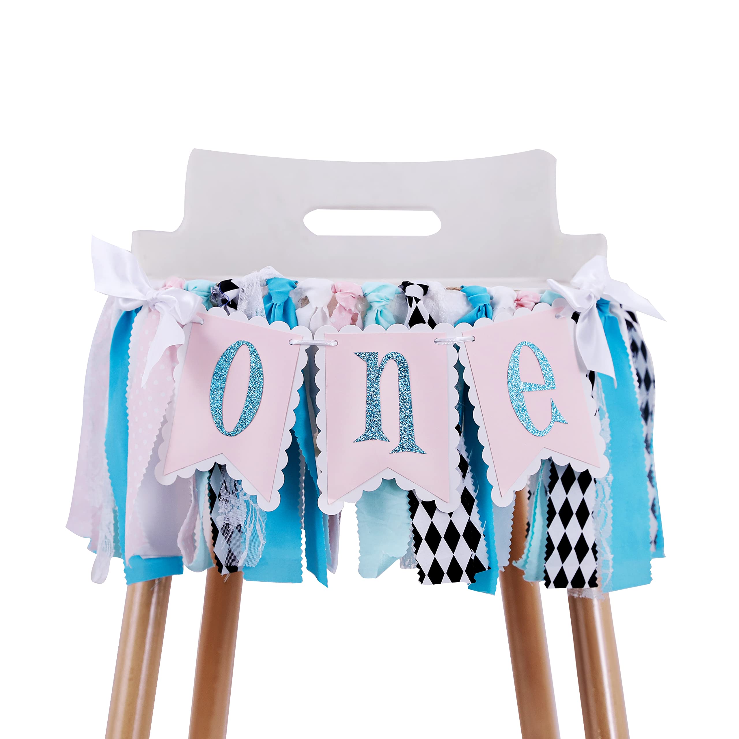 Alice in Wonderland One High Chair Banner Alice Wonderland First Birthday High Chair Banner Girl,onederland 1st Birthday Girl One High Chair Banner.alice in Wonderland Tea Party First Birthday