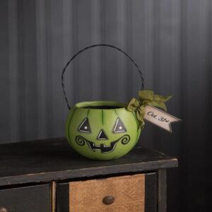 bethany lowe small green pumpkin bucket