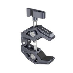 smallrig clamp, camera mount clamp, crab-shaped super clamp with 1/4"-20, 3/8"-16 threaded holes, payload 7.7lbs/3.5kg, for most photographic accessories - 3755b