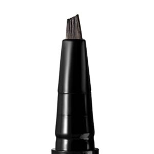 Arches & Halos Angled Bristle Tip Waterproof Brow Pen - Water Based And Smudge Proof - Fills In Sparse Eyebrows And Gives Fuller Effect - Covers Scars Or Overplucked Brows - Dark Brown - 0.051 Oz