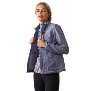 ariat female fusion insulated jacket dusky granite x-large