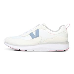 vionic ayse - women's lace-up athletic sneakers with arch sup white - 9 medium