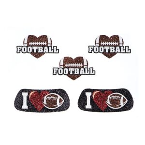 anderson's i love football eyeblacks and body decals, 10 per package, tattoos, cheek cheers, fan gear, sports fan gear,school spirit, football cheerleader accessories, homecoming