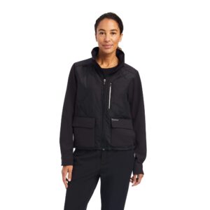 ariat female ambroise insulated scrub jacket black large