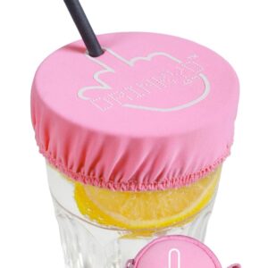 DRINKYD™ The Drink Cover for Alcohol Protection and Spiking Prevention - Washable & Reusable w/Keychain - PINK / 1 pack