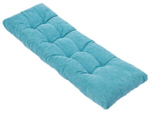 kyaringtso bench cushion, non-slip bench cushions for shoe storage, window seat, kitchen, indoor, outdoor furniture (45" x 18", teal, 1 count (pack of 1))