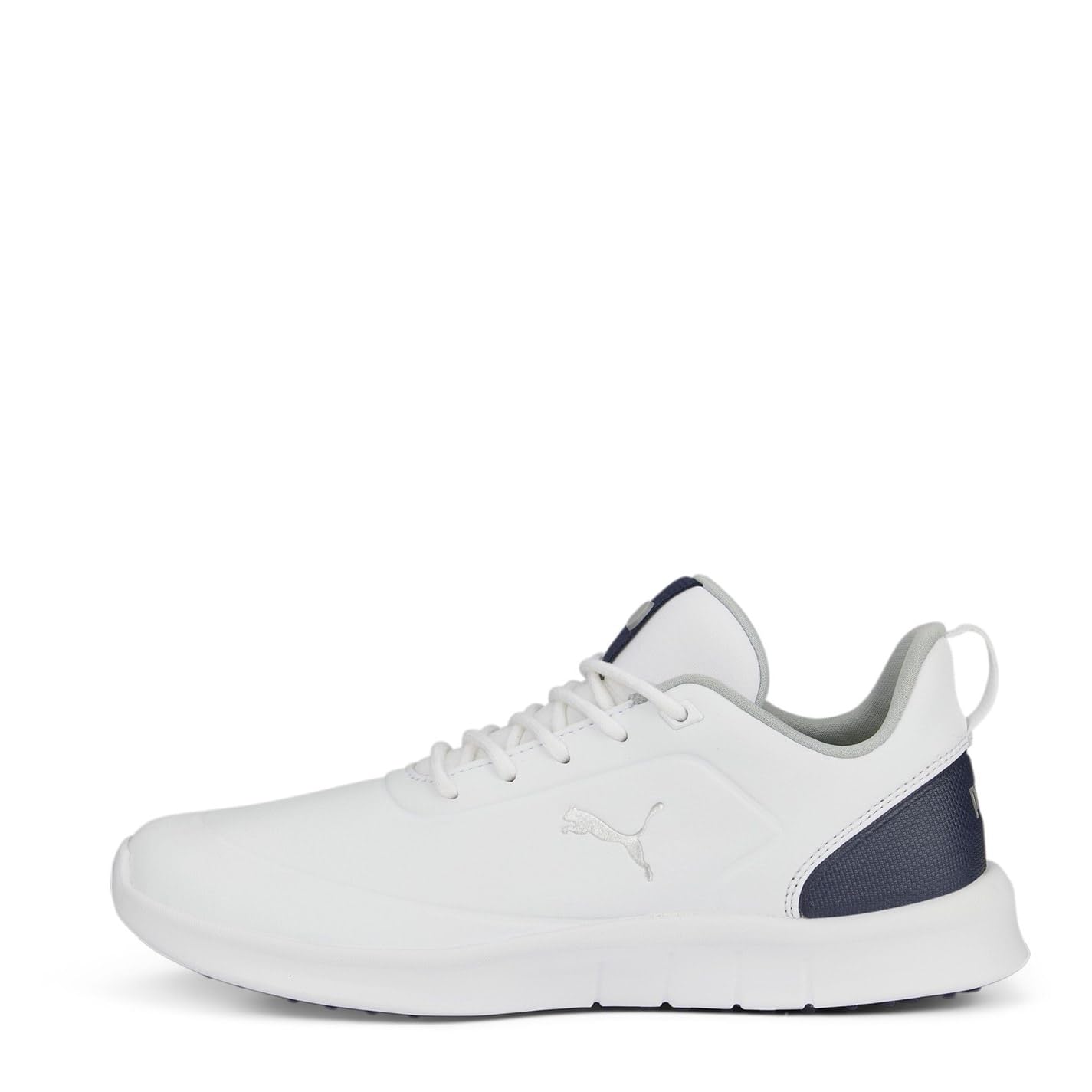 PUMA Women's Golf Shoe, White Navy, 8