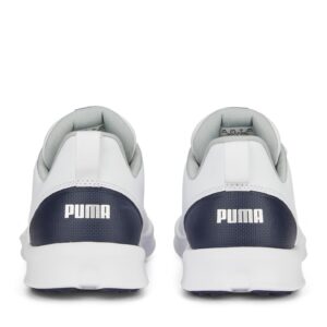 PUMA Women's Golf Shoe, White Navy, 8