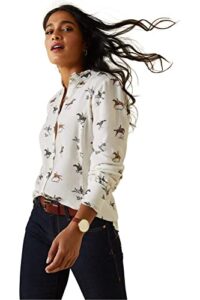 ariat female clarion blouse fresh print small