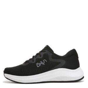 ryka womens flourish walking shoe sneaker, black, 8 us