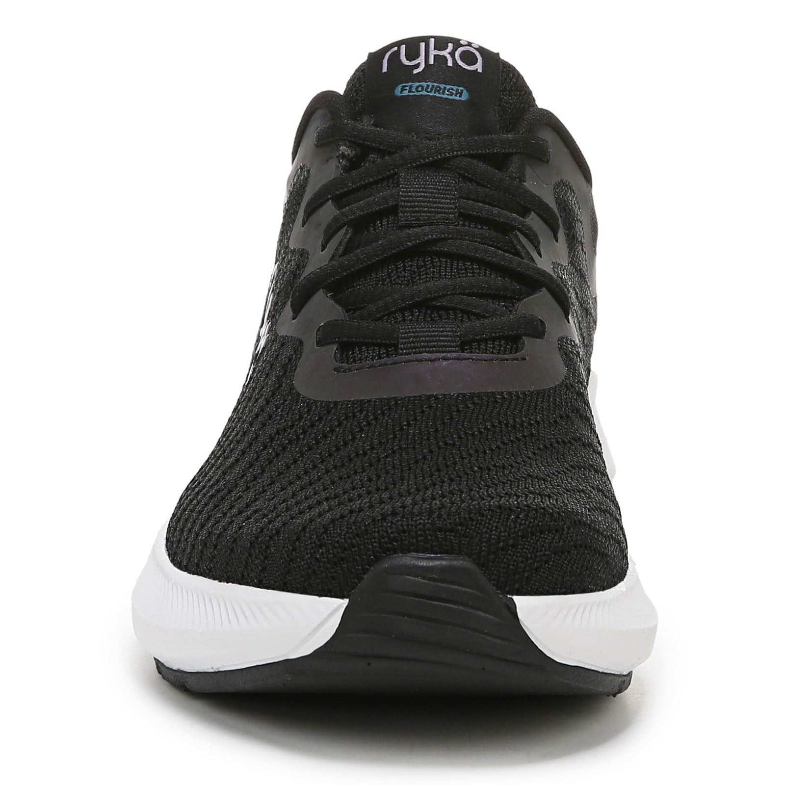 Ryka Womens Flourish Walking Shoe Sneaker, Black, 8 US