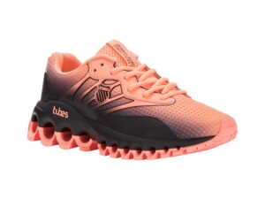 k-swiss women's tubes sport training shoe, lite neon coral/black, 8 m