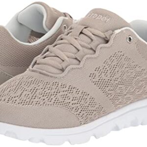 Propét Women's TravelActiv Sneakers, Taupe, 9.5 X-Wide US