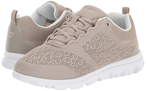 Propét Women's TravelActiv Sneakers, Taupe, 9.5 X-Wide US