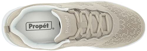 Propét Women's TravelActiv Sneakers, Taupe, 9.5 X-Wide US