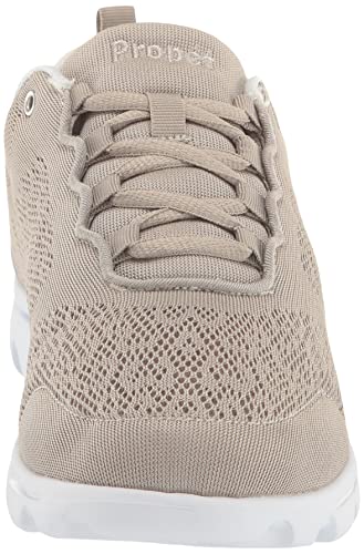 Propét Women's TravelActiv Sneakers, Taupe, 9.5 X-Wide US