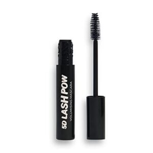 makeup revolution, 5d lash pow mascara, black, volumizing and lengthening formula, 12.2ml