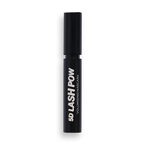 Makeup Revolution, 5D Lash Pow Mascara, Black, Volumizing and Lengthening Formula, 12.2ml