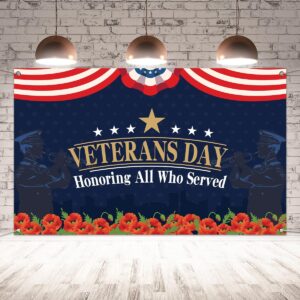 veterans day backdrop veterans day banner veterans day patriotic decoration and supplies for home
