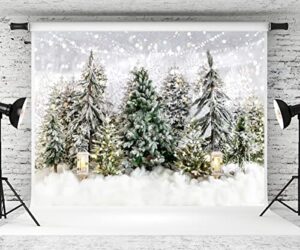 kate 7×5ft christmas photo backdrop winter christmas tree flashing white snow forest christmas party decoration portrait photography tomguncies photos video
