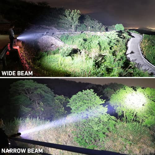 LBE Rechargeable Led Flashlights, Super Bright 900,000 High Lumens Flashlights with 5 Modes, IPX7 Waterproof Handheld Large Flash Light Powerful Flashlight for Emergencies Camping