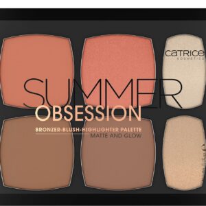 Catrice | Summer Obsession Bronzer, Blush, & Highlighter Palette Matte and Glow | Face Makeup for All Skin Types | Vegan & Cruelty Free | Made Without Parabens & Microplastic Particles