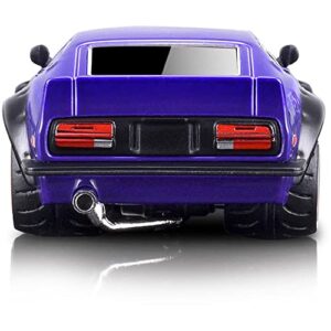 1972 Datsun 240Z Purple with Dark Gray Hood 1/64 Diecast Model Car by Muscle Machines 15547