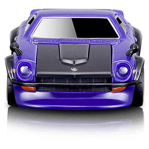 1972 Datsun 240Z Purple with Dark Gray Hood 1/64 Diecast Model Car by Muscle Machines 15547