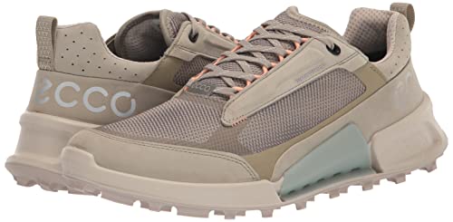 ECCO Women's Biom 2.1 Low Cross Mountain Waterproof Trail Running Shoe, SAGE/SAGE/Steel, 7-7. 5