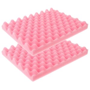 luxshiny 2pcs fondant shaping sponge pad sugar flower gum paste modeling foam trays wave sponge mat cake decorating tools for kitchen baking diy