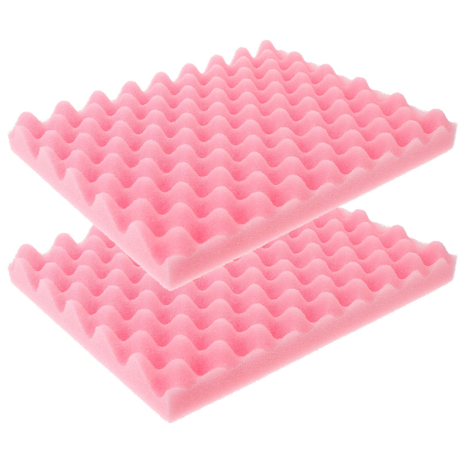 Luxshiny 2PCS Fondant Shaping Sponge Pad Sugar Flower Gum Paste Modeling Foam Trays Wave Sponge Mat Cake Decorating Tools for Kitchen Baking DIY