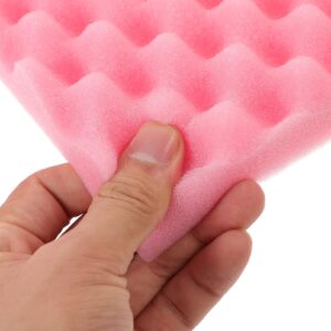 Luxshiny 2PCS Fondant Shaping Sponge Pad Sugar Flower Gum Paste Modeling Foam Trays Wave Sponge Mat Cake Decorating Tools for Kitchen Baking DIY