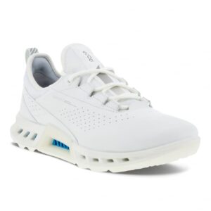 ECCO Women's Biom C4 Gore-TEX Waterproof Golf Shoe, White, 11-11.5