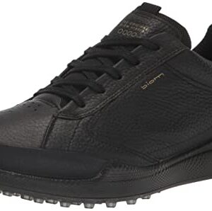 ECCO Women's Hybrid Hydromax Waterproof Golf Shoe, Black, 9-9.5