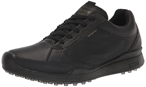 ECCO Women's Hybrid Hydromax Waterproof Golf Shoe, Black, 9-9.5