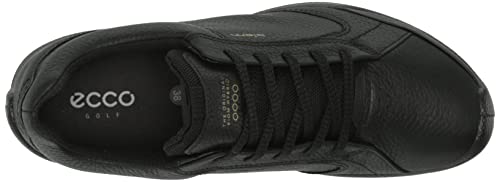 ECCO Women's Hybrid Hydromax Waterproof Golf Shoe, Black, 9-9.5