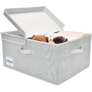 GRANNY SAYS Bundle of 1-Pack Jumbo Storage Bins with Handles & 1-Pack Hanging Storage Shelves