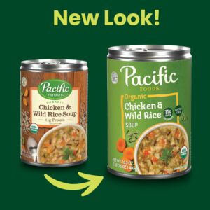 Pacific Foods Organic Wild Rice Chicken Soup, 16.3 Oz Can